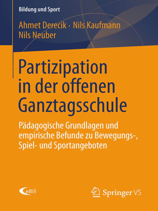 Title details for Partizipation in der offenen Ganztagsschule by Ahmet Derecik - Available